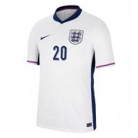 Anglicko Jarrod Bowen #20 Domáci futbalový dres ME 2024 Krátky Rukáv